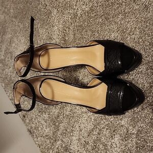 Black Ankle Strapped Shoe